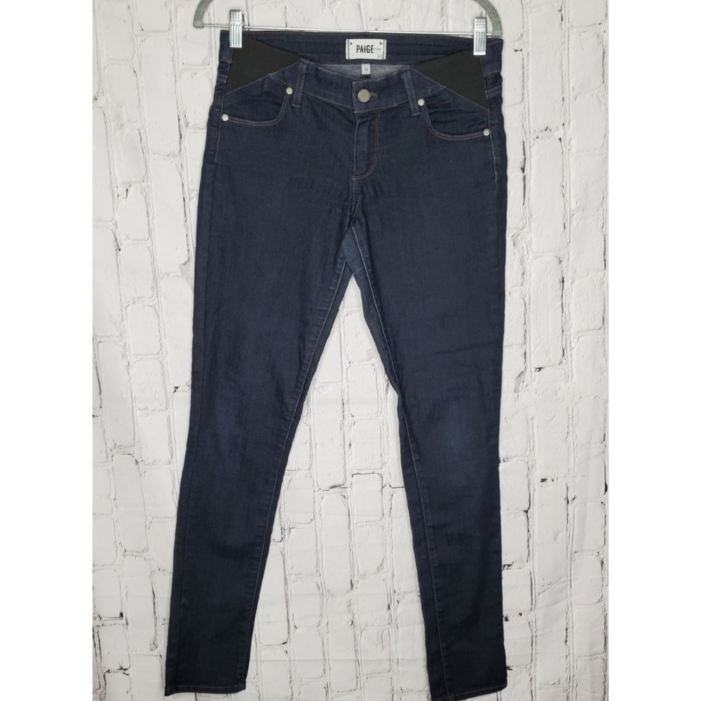 Paige Verdugo ultra skinny maternity jeans.
